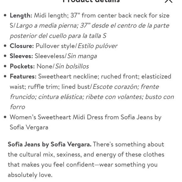 Sofia vegara midi ruffle dress size L - Picture 12 of 15